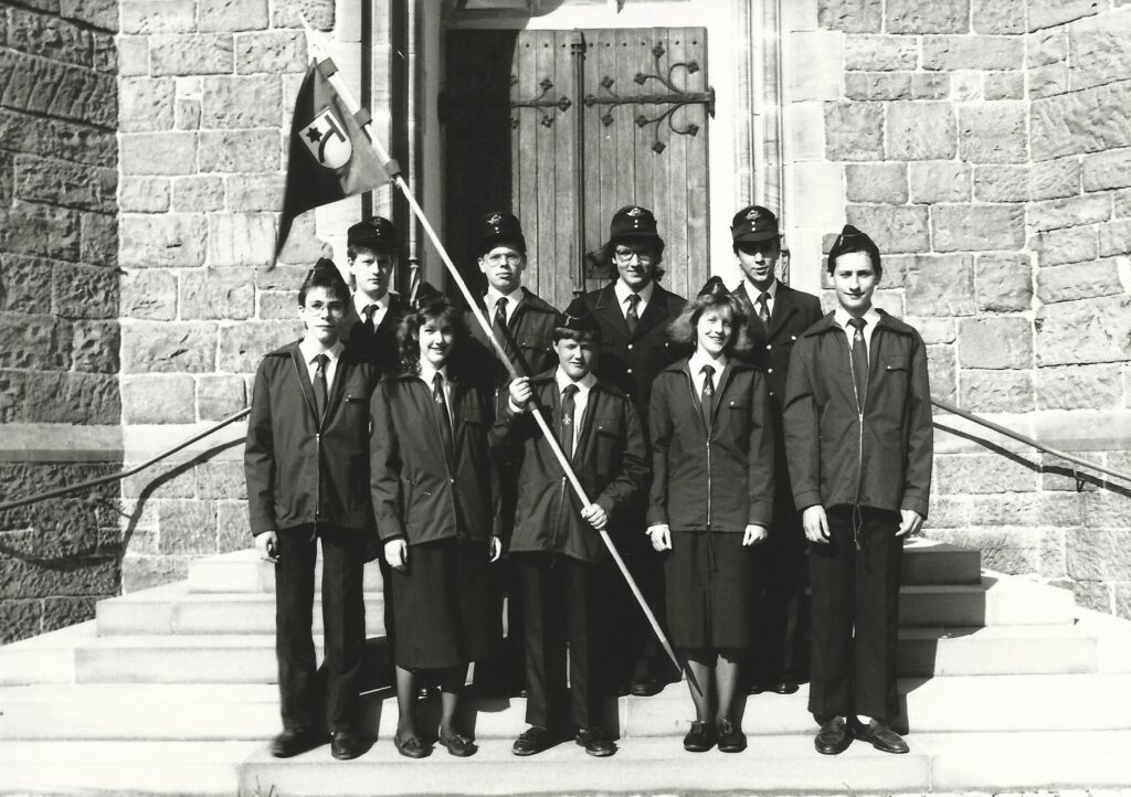 Jugendfeuerwehr Bischweier im Jubiläumsjahr (1990) ©Feuerwehr Bischweier